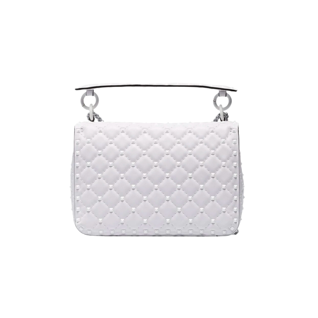 VALENTINO ROCKSTUD SHOULDER BAG (WHITE)