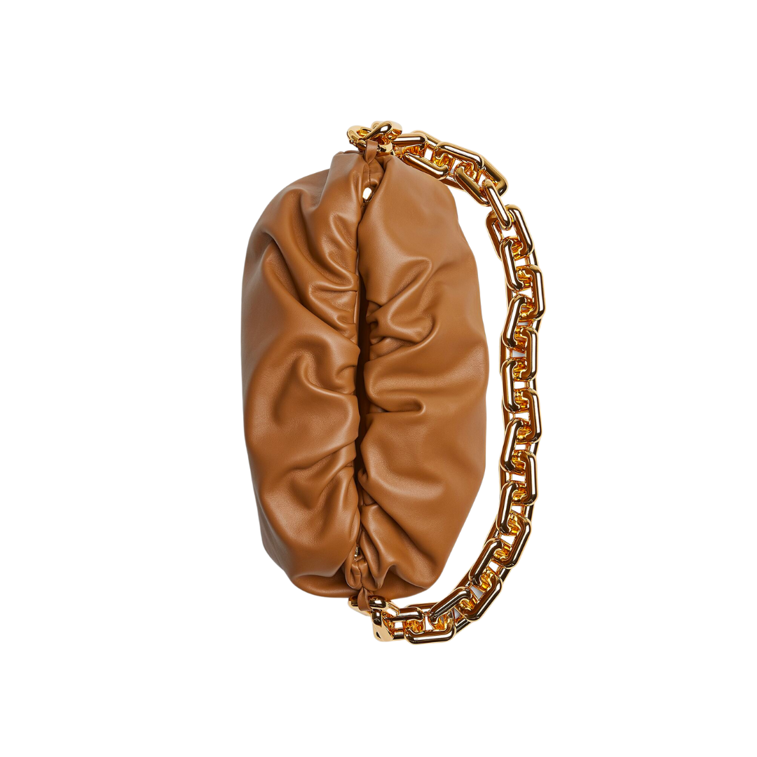 BOTTEGA VENETA CHAIN POUCH BAG (TEAK)